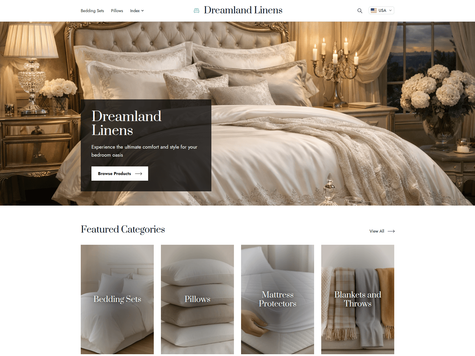 Dreamland Linens screenshot