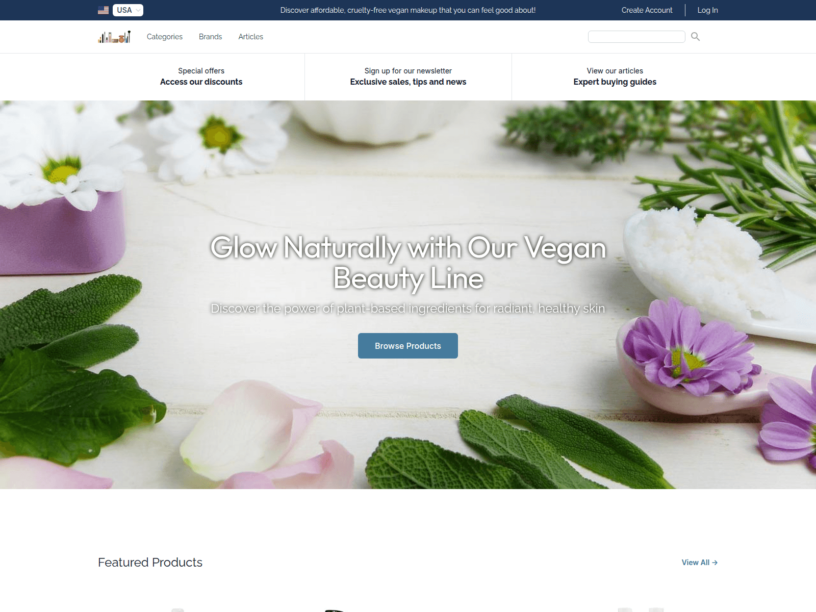 vegan glow screenshot