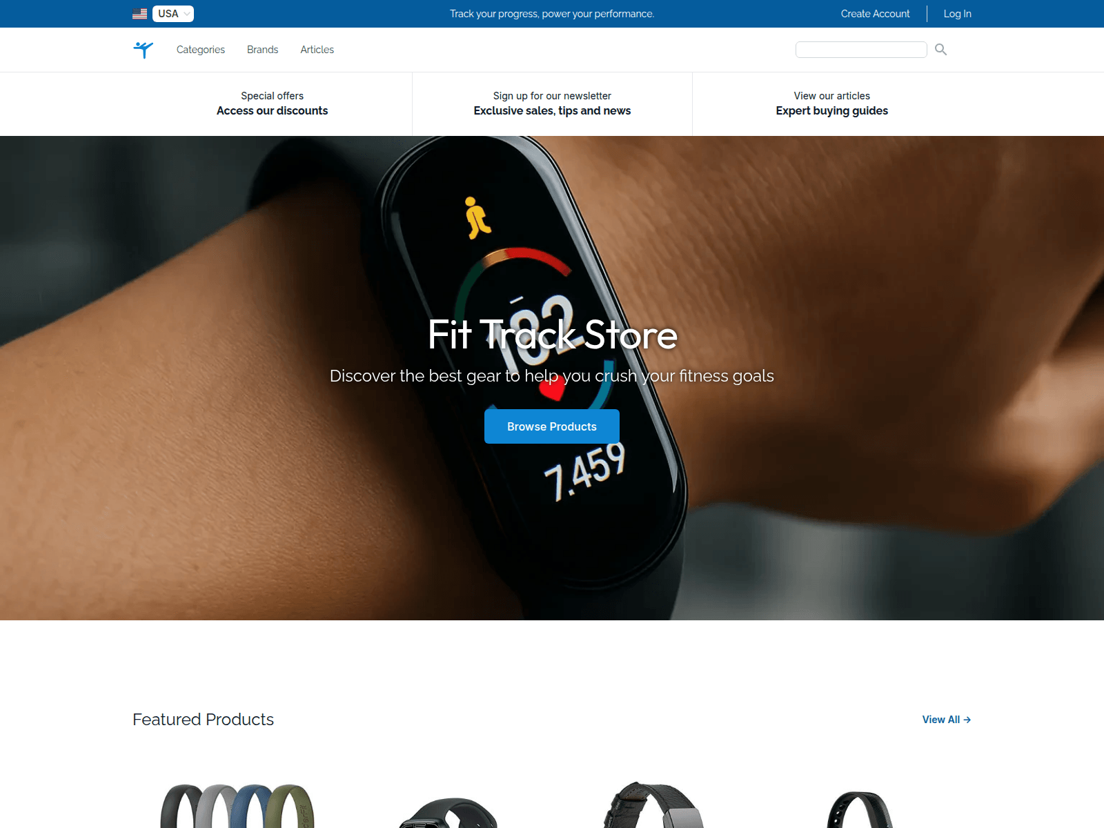 FitTrack Store screenshot