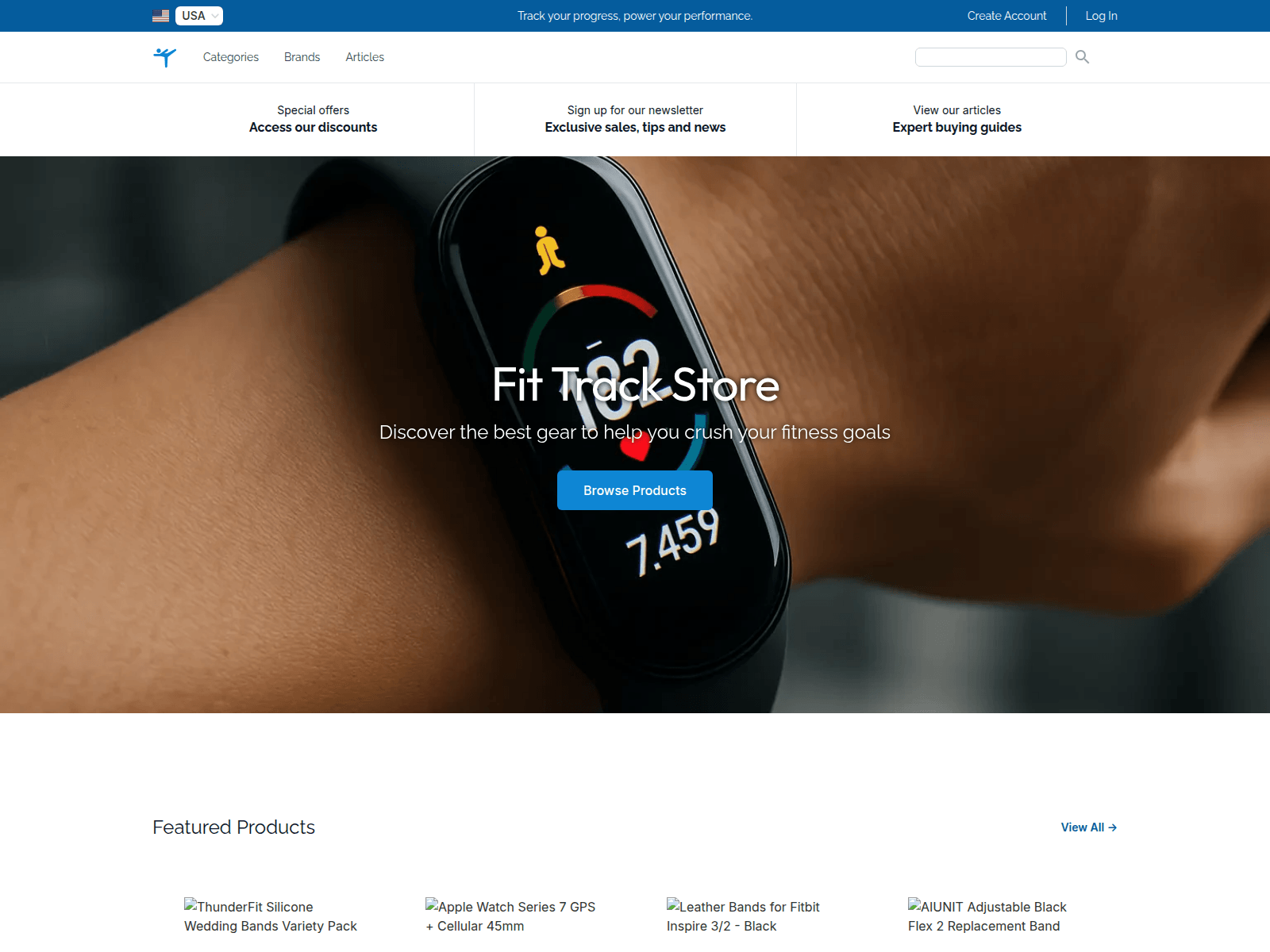 FitTrack Store screenshot
