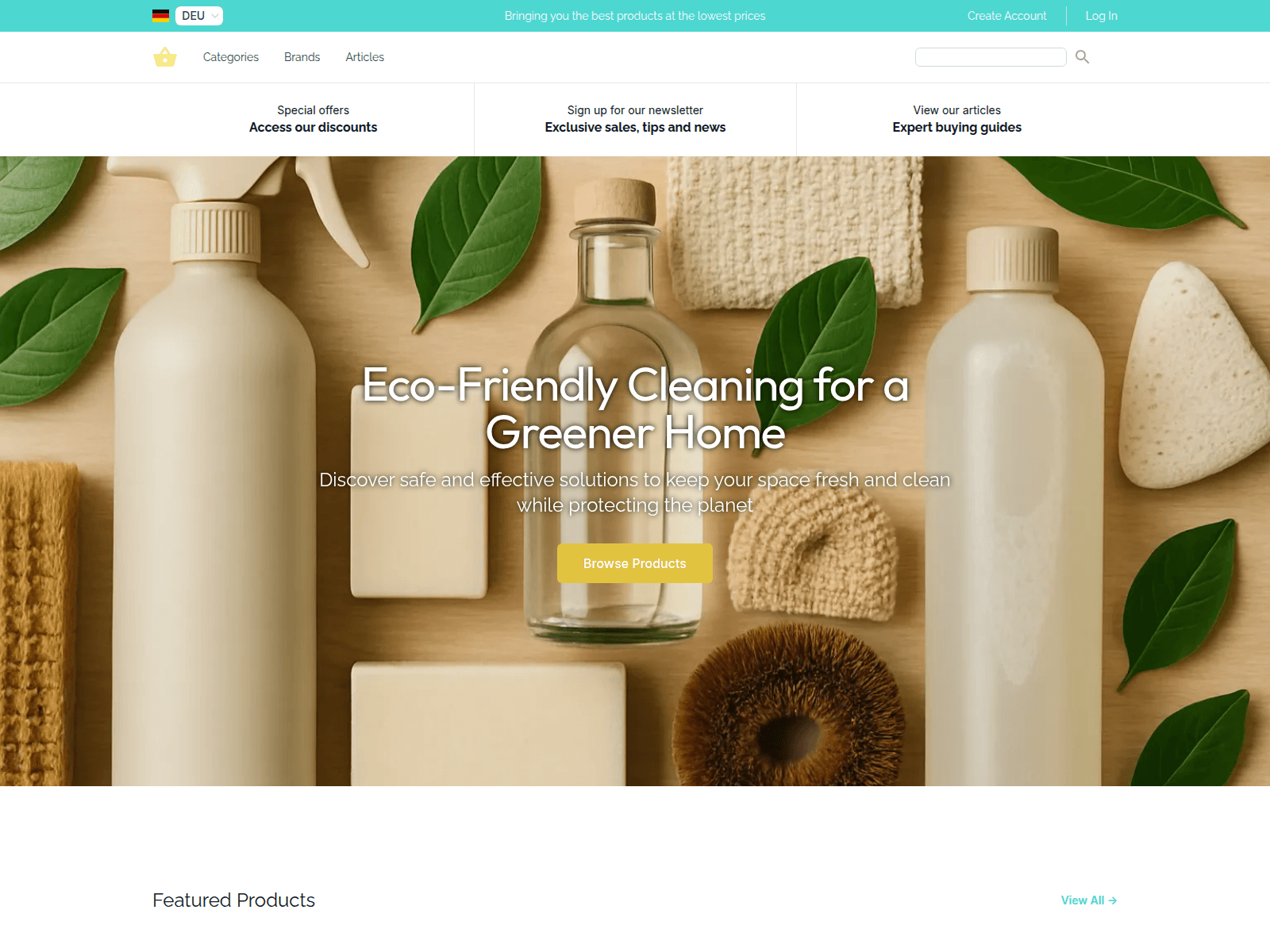 GreenClean Store screenshot