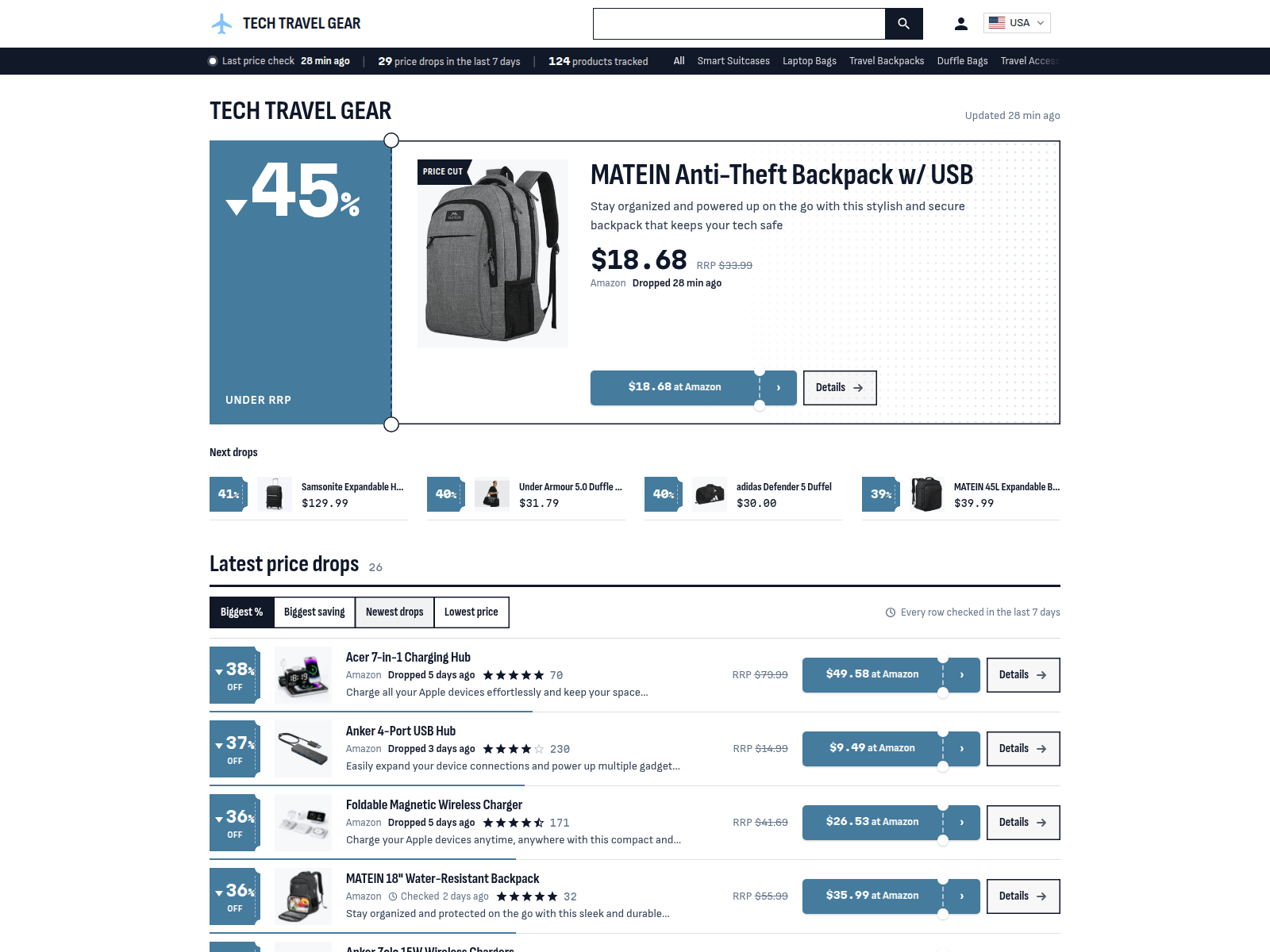 Tech Travel Gear screenshot