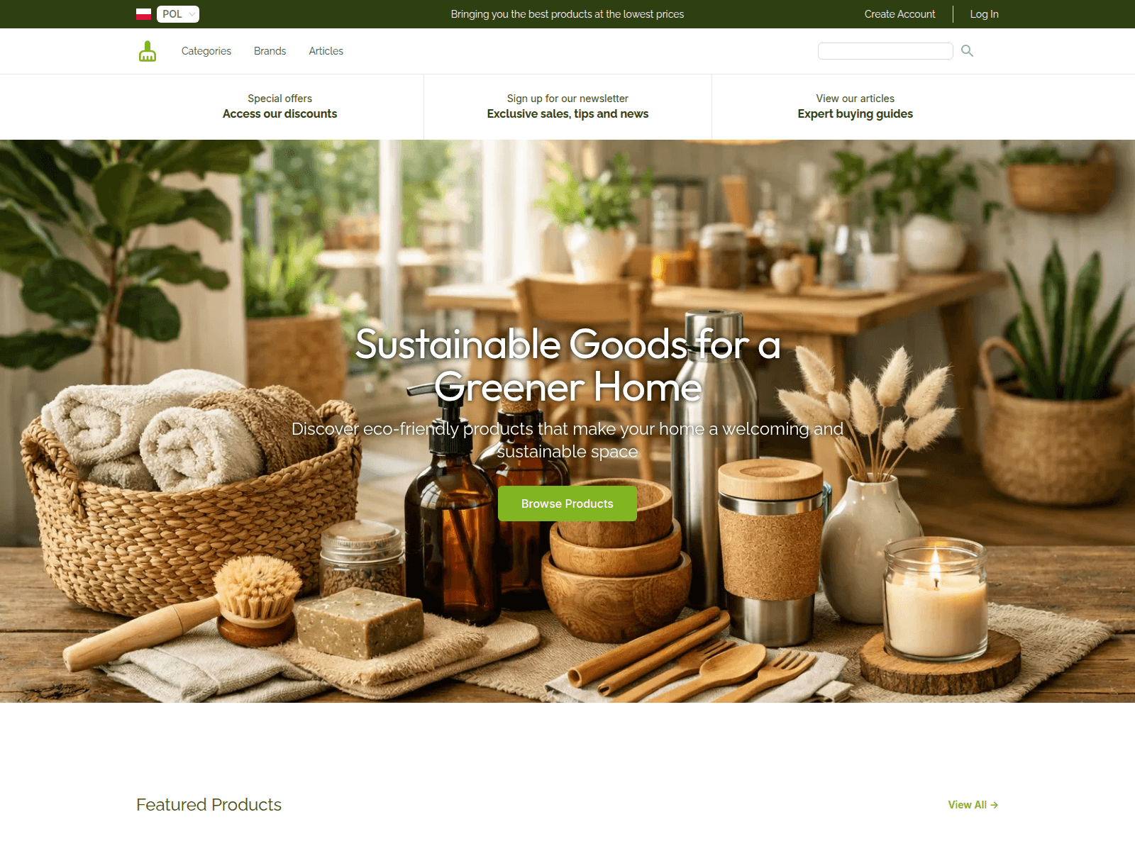 EcoLiving essentials screenshot