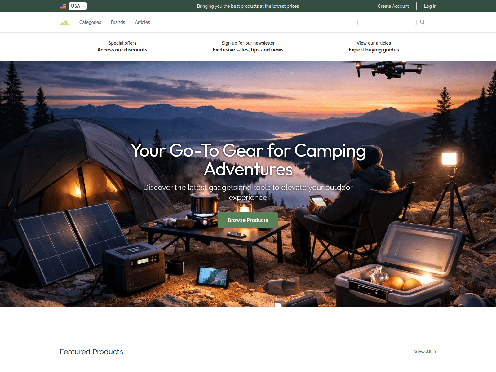 Camptech Supplies screenshot