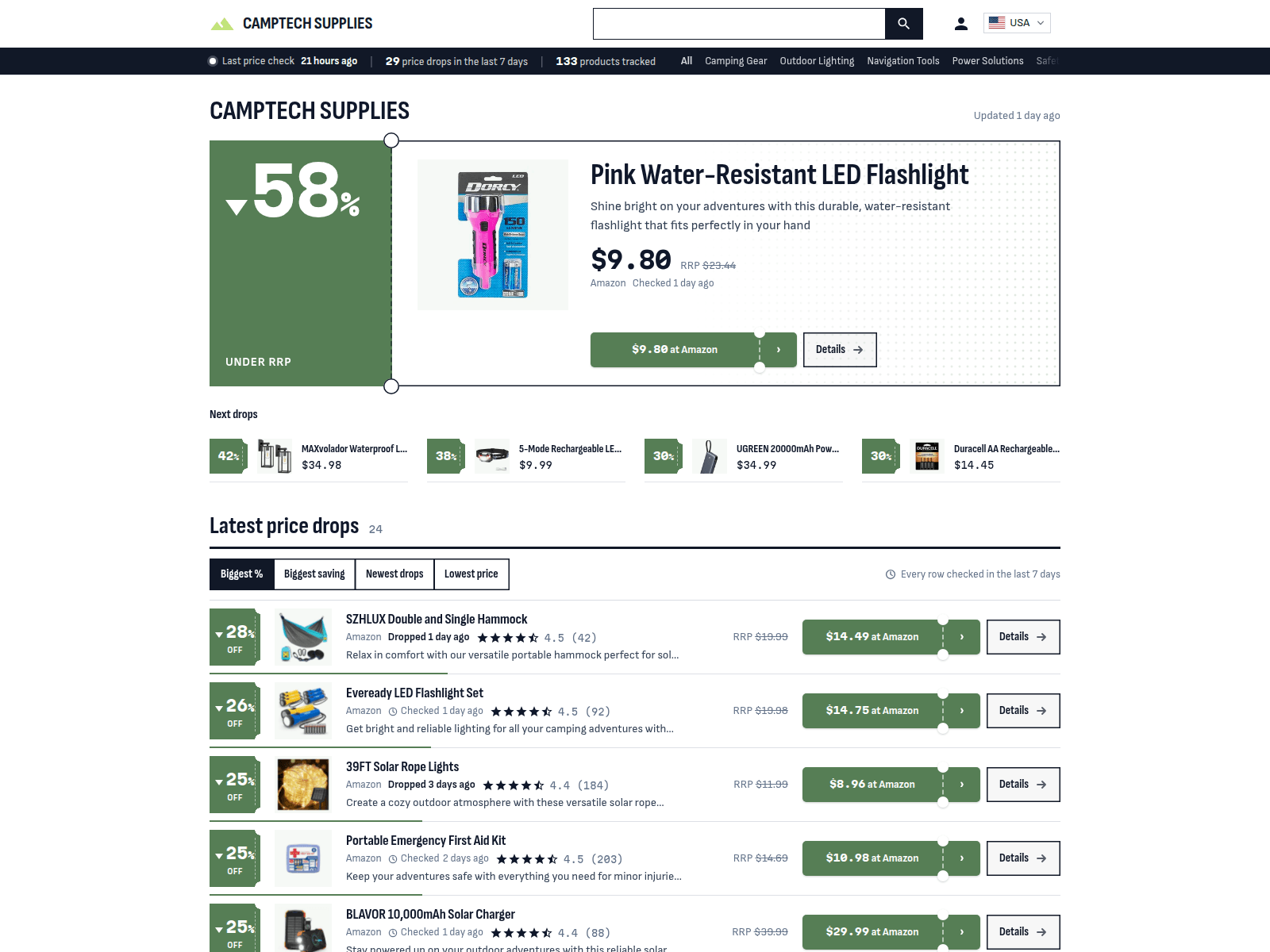 Camptech Supplies screenshot