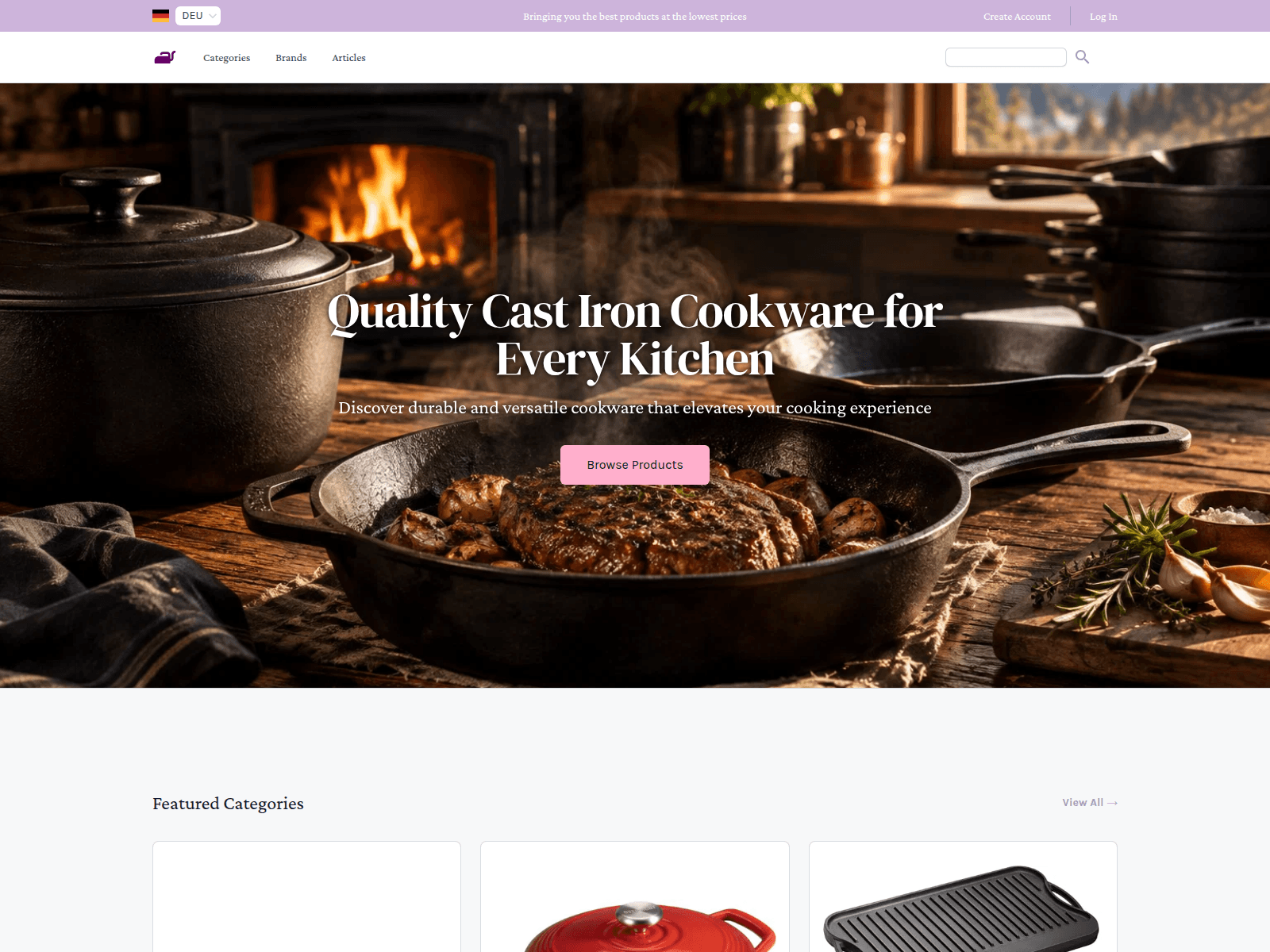 Iron Hearth Cookware screenshot