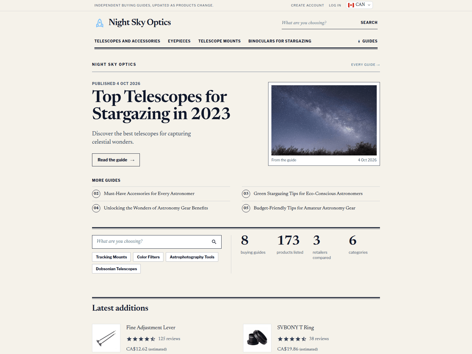 Night Sky Optics screenshot