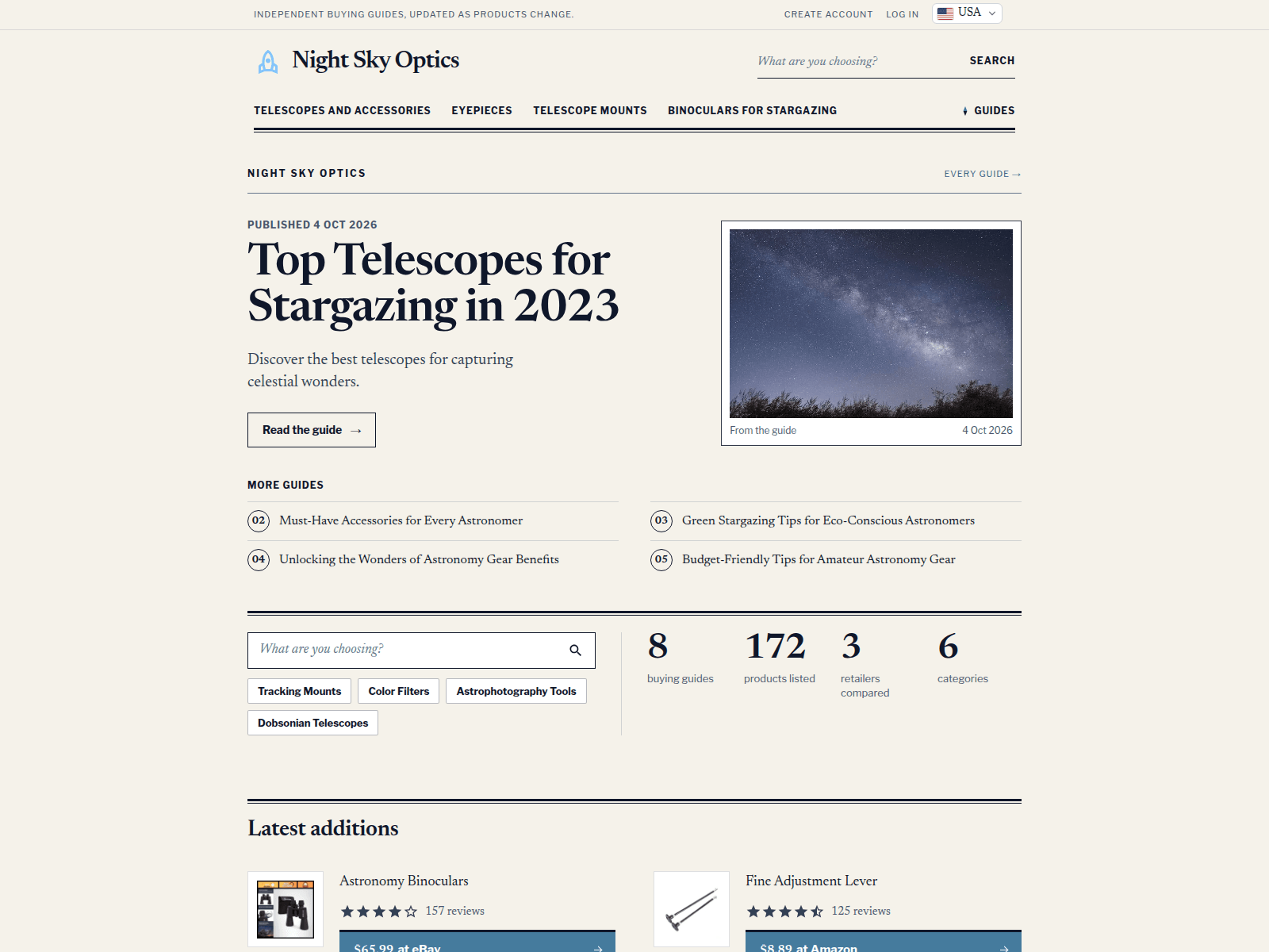 Night Sky Optics screenshot