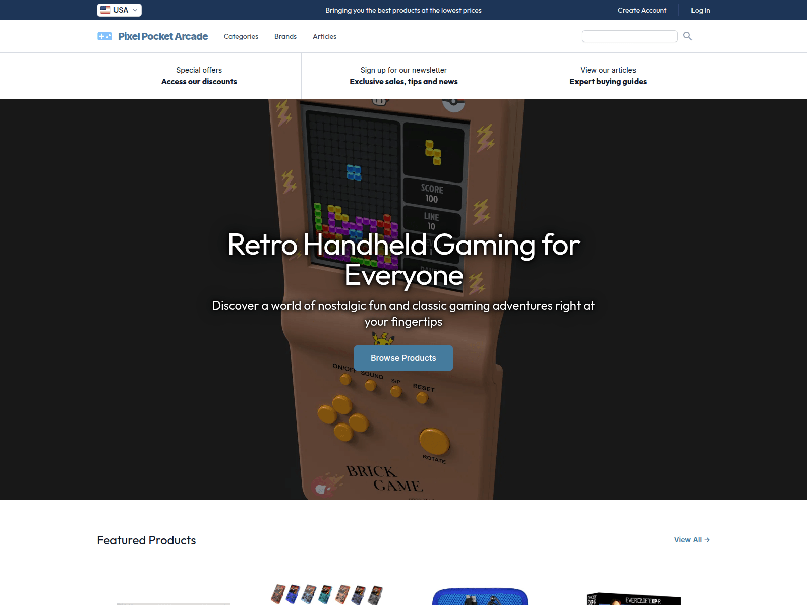 Pixel Pocket Arcade screenshot