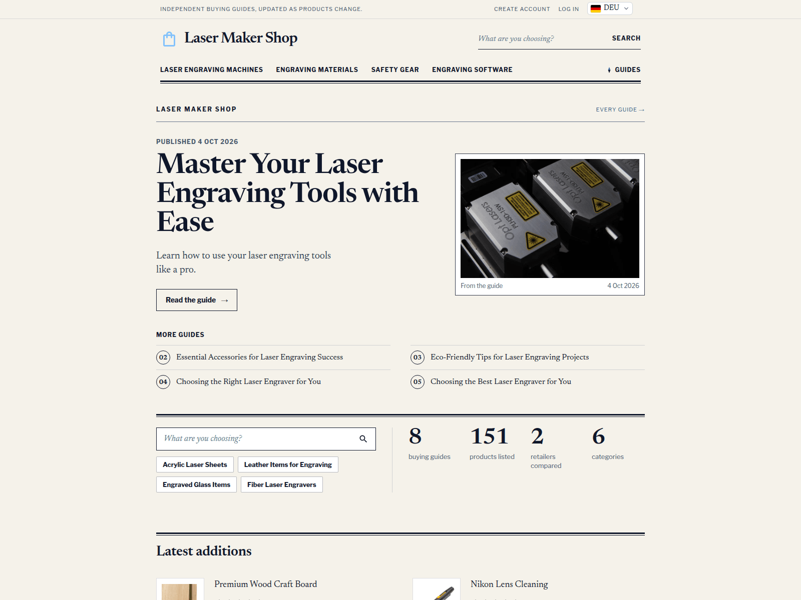 Laser Maker Shop screenshot