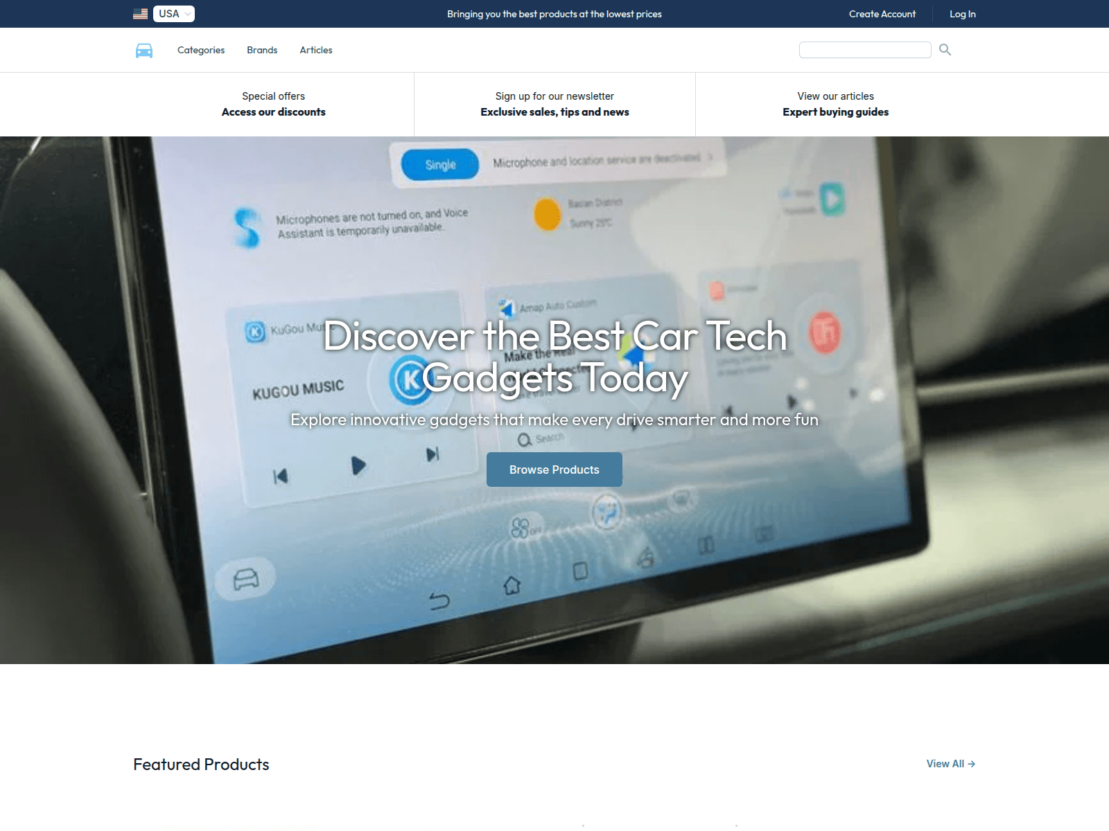 Dashboard Tech Co screenshot