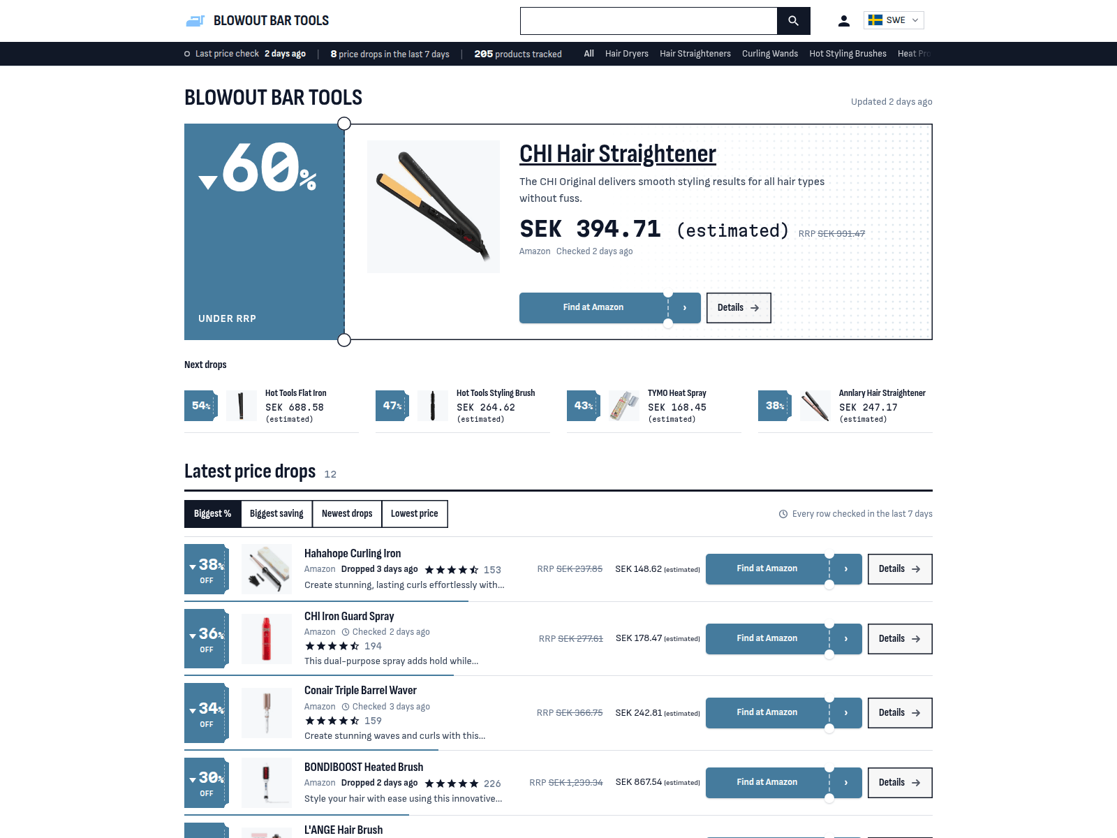 Blowout Bar Tools screenshot