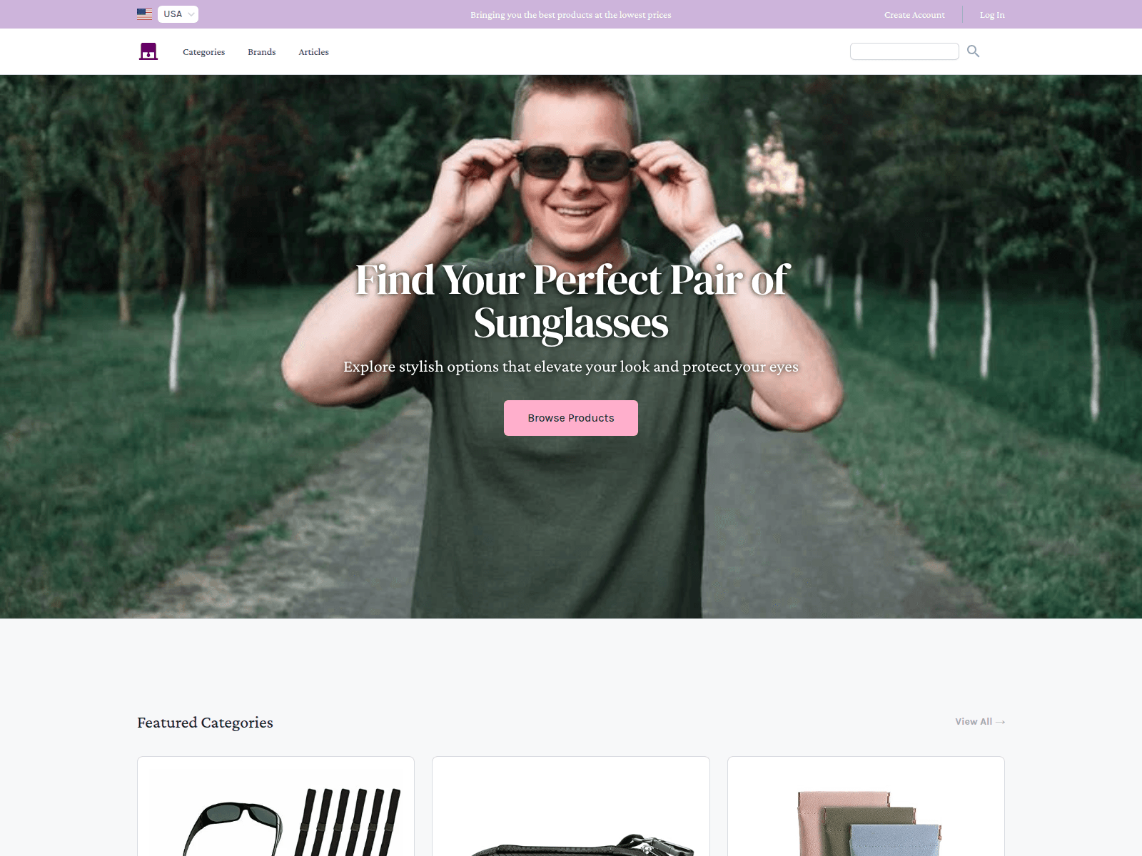 Shade Line Eyewear screenshot