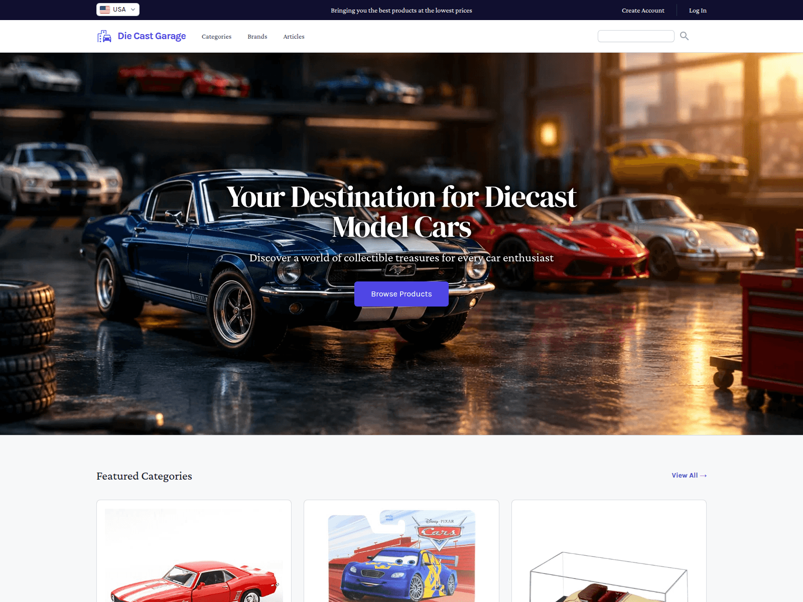 Die Cast Garage screenshot