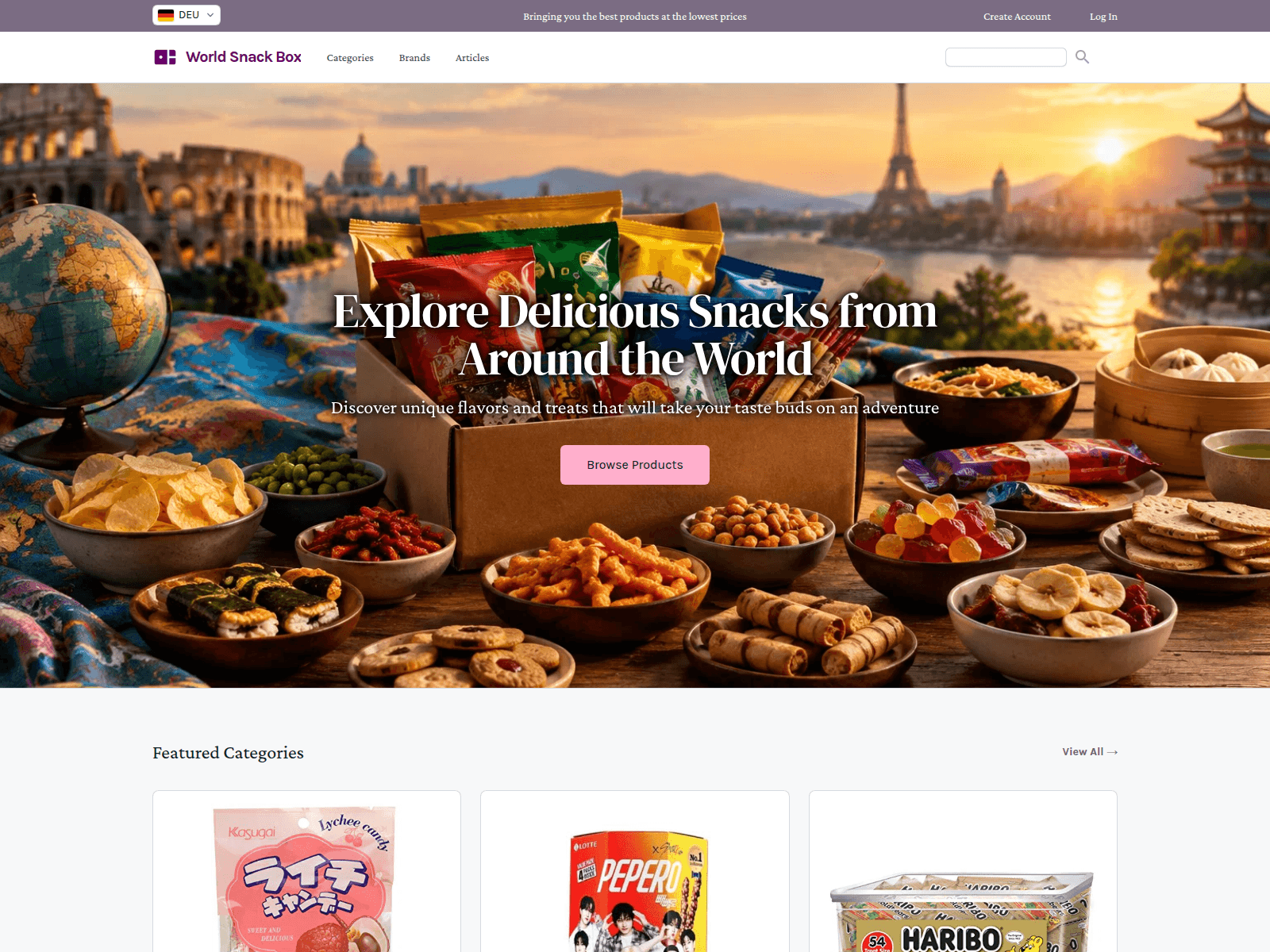 World Snack Box screenshot